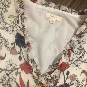 Light flowery white dress